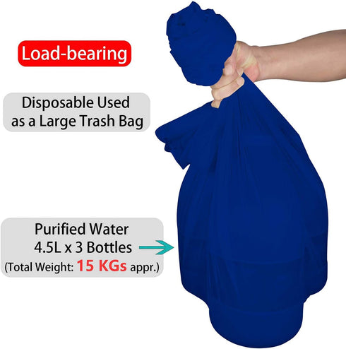 Royal Blue Plastic Tablecloths 2 Pack Disposable Table Covers 84 Inches Circle Shower Party Tablecovers PEVA Vinyl Dark Table Cloths for Parties B...