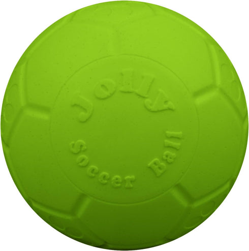 Jolly Pets 6 Inch Medium Soccer Ball Floating Bouncing Dog Toy in Apple Green...