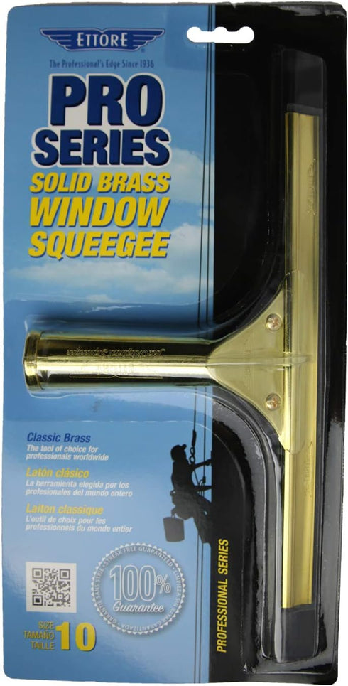 Ettore ProSeries Brass Squeegee, 10-Inch...