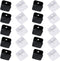 10pcs Binder Clips 30x30mm Black/White Square Mini Clips for Home Food Packaging, Fixing Loose Leaf Paper...