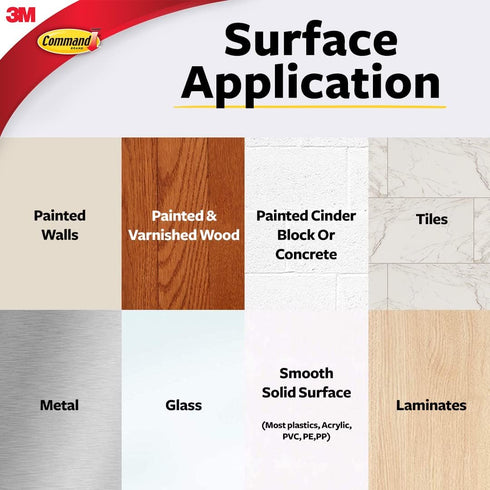 Command Micro Hooks, White, 3-Hooks, 4-Strips, Organize Damage-Free...