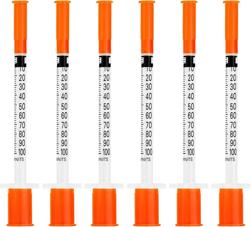 1ml 1cc 29 Gauge x 13mm (1/2") Disposable Lab Supplies, Individual Packing, Pack of 50...