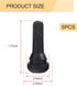 5 PCS Snap-in Tire Valve, TR413 Short Valve Stem, for Tubeless 0.45 Inches Rim Holes on Standard Vehicle Tires (Black)...