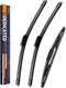 Replacement for Subaru Crosstrek 2018-2022, Impreza 2017-2021 Silent Wipers -FAPIUO Front and Rear Windshield Wipers 26"/16"+12" Full Blade Set (3...