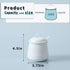 HAOTOP Porcelain Sugar Bowl, Ceramic Salt Bowl with Spoon and Lid for Home and Kitchen, 12 Ounces (White)...