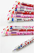 0.7mm 6-Color Multicolor Ballpoint Pen w/Cat Face Figure 1PC (Red)...