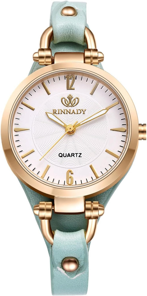 Avaner Women's Leather Quartz Watches: Slim Strap Small Face Ladies Elegant Dress Wrist Watches...