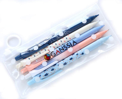 Blue Series Mechanical Pencils 0.5mm Point Lead Automatic Pencil for Drafting and Sketching Pack of 5 Pcs...