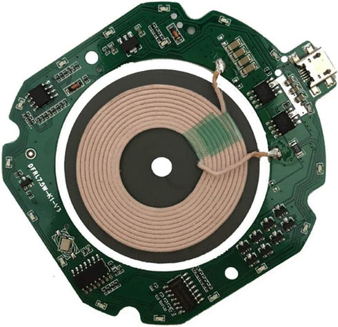 Taidacent Wireless Quick Charger Ultra-Thin Fast Wireless Charger Transmitter Module ST Quick Charging Scheme Universal QI (Black Case)...