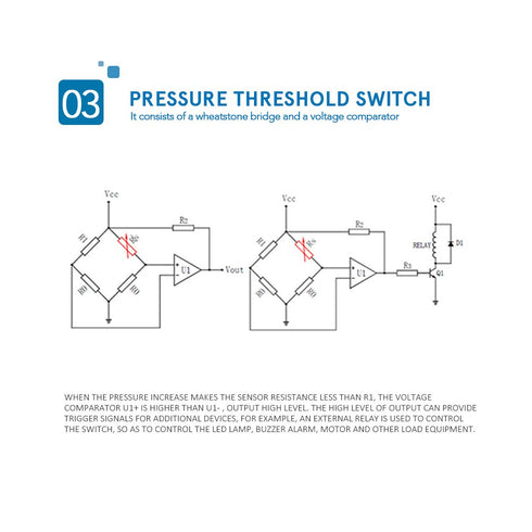 Hilitand RP-S40-ST Thin Film Pressure Sensor, 20g-10kg High Accuracy Force Sensor for Intelligent High End Seat 5 x 4cm...