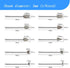 20 Pcs Diamond Burr Set, Stone Carving Sets Diamond Mounted Grinding Bits with 1/8'' Shank for Dremel Rotary Tools (60 Grit)...