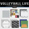 Scrapbook Customs Themed Paper Scrapbook Kit, Volleyball Life...