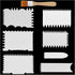 MTQY 7 in 1 Paint Scraper Acrylic Pouring Swipe Tools with Brush for Acrylic Painting Technique...