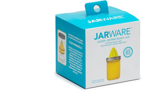 Jarware Juicer Lid for Wide Mouth Mason Jars, Yellow...