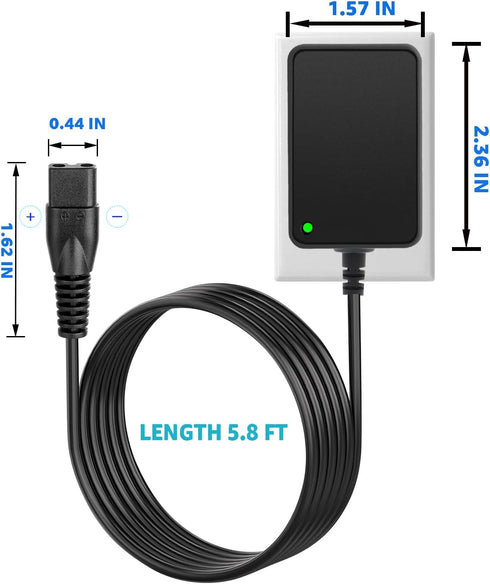 Replace The Bissell Pet Hair Eraser 1614206 Charger, Compatible with The Bissell 23903 2390A 2284 2284W 2390 14.4V Lithium-ion Cordless Vacuum Cle...