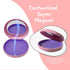 2 Pack Aligner Case with Mirror,Convenient Retainer Case for Invisalign Aligners, Night Guards, and Mouth Guards(1PC Pink Purple+1PC Purple Green)...