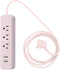 Globe Electric - 78257 Designer Series Power Strip, Rose 3 Outlet...