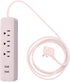 Globe Electric - 78257 Designer Series Power Strip, Rose 3 Outlet...