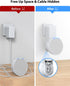 Maxonar Wall Mount for Ech0 P0p, Ech0 pop Wall Mount Speaker Stand Holder No Screws and Drill Needed Cable Hidden Storage - White...