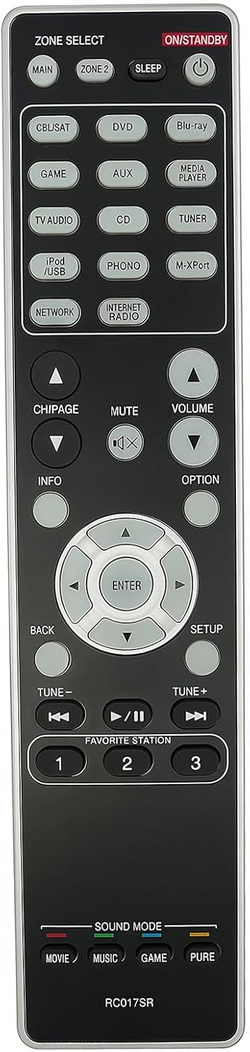 RC017SR Replacement Remote Control Compatibe for MARANTZ AV Receiver SR6006 SR6007 Audio/Video Receiver...