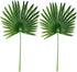2Pack Artificial Flower Faux Leaves Artificial Palm Leaf Branches Plants Greenery Stems 27.9" Tall Tropical Plant Faux Leaves Hawaiian Luau for Gr...