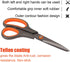 2 Pack 8" Titanium Non-Stick Scissors, All-Purpose Professional Stainless Steel Shears Comfort Soft Grip, Straight Office Craft Scissors for DIY S...
