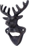 Treasure Gurus Cast Iron Wall Mount Deer Antlers Beer/Soda Bottle Opener Hunting Cabin Bar/Pub Decor...