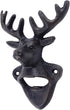 Treasure Gurus Cast Iron Wall Mount Deer Antlers Beer/Soda Bottle Opener Hunting Cabin Bar/Pub Decor...