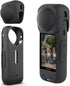 PCTC Insta 360 X4 Silicone Protective Case with Lens Cap for Insta 360 X4 Accessories,Silicone Case Camera Protective Kit for Insta360 X4 Action C...
