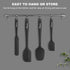 NileHome Silicone Spatula Set, Rubber Spatula High Heat-Resistant Premium BPA-Free One Piece Seamless Design Cooking Spatulas Utensils Set For Kit...