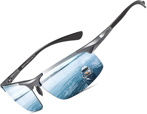DUCO Mens Sunglasses Polarized Sports Fishing Running Driving Carbon Fiber Sunglasses for Men UV400 Protection DC8277...