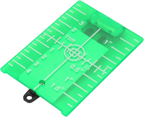 Laser Level Target Plate Double Scale Cross Line Laser Level Meter,Foldable Magnetic Floor Laser Target Card Plate(Green)...
