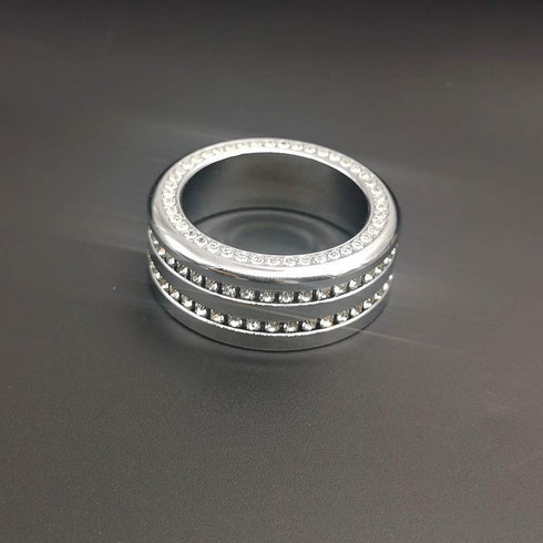 Keptrim Bling Crystal Rhinestone AC Air Conditioner Switch Volume Tune Knob Button Ring for Dodge Challenger Charger Ram Chrysler 200 300 300s, fo...