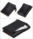 Men's Folding Double Zip Wallet RFID Blocks Retro Short Coin Purse...