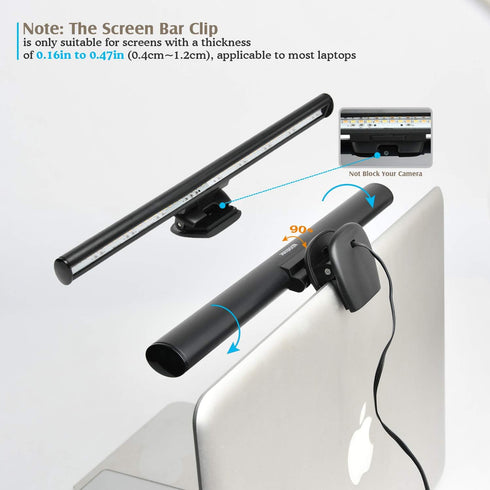 Monitor Light, Screen Light Bar Computer e-Reading LED Task Lamp, 3 Color Modes Light Bar, 10 Brightness, USB Powered Monitor Lamp...