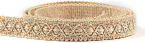 Gimp Braid Trim, 0.59 Inch / 10 Yards, Gold Silver Fabric, Upholstery Trim for Sewing, Polyester, DIY Crafts, Costume, Home Decorative...