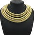 COLORFUL BLING Handwoven African Tribal Multilayer Chunky Statement Necklace Egypt Bib Collar Choker Costume Party Jewelry Accessories for Women...