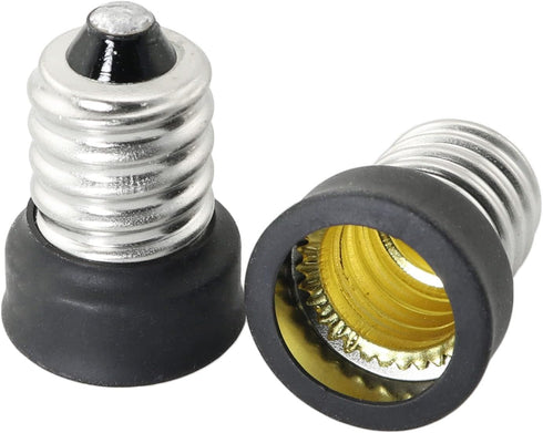 6PCS E14 to E12 Socket Adapter E14 to E12 Adapter Converter Lamp Adapter E14 to E12 Light Socket Reducer, Silver...