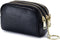 Andy's Orchids Small Wallet, Leather Coin Purse, 3 Zippered Pocket Change Pouch Wallet, Large Capacity Female Purse With Key Ring for Women Men, S...