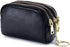Andy's Orchids Small Wallet, Leather Coin Purse, 3 Zippered Pocket Change Pouch Wallet, Large Capacity Female Purse With Key Ring for Women Men, S...