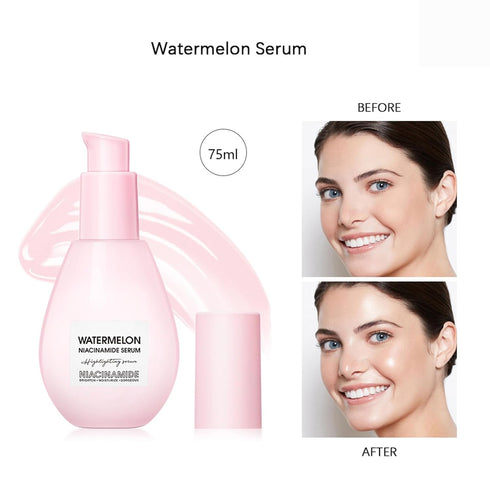 2 PCS Watermelon Facial Serum,Watermelon Moisturizer Serum For Face Skin Care, Lightweight Facial Serum & Priming cream(75ML*2)...