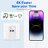 Apple Watch Series 9/8 Compatible USB C Charger Adapter - Dual Port Type C for iPhone 16/16 Pro/16 Pro Max, White...