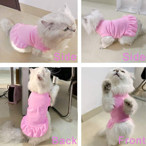 Dog Skirt Shirts, Puppy Dresses for Small Dogs Girls, Pet Clothes Doggy Apparel, Comfortable Summer Shirt Beach Wear Clothing, Outfits for Medium ...