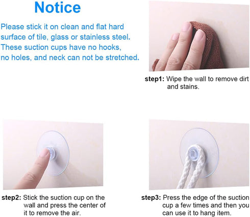 20mm 30 Pieces Mini Suction Cups Clear Without Hooks Without Holes, PVC Plastic Sucker Pads for Festival Decoration Wall Glass Home Car...
