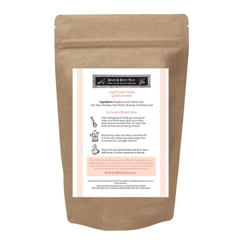 Birds & Bees Teas - Organic Fertility Tea & Pre Conception Tea, Grounded Pregnancy Tea is a Red Raspberry Leaf Blend for a Great Natural Cleanse a...