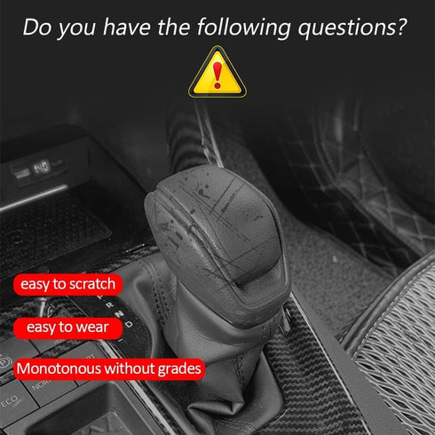 for Toyota RAV4 2023-2019 Gear Shift Knob Cover Carbon Fiber Grain Interior Protective Gear Shift Trim for Toyota Highlander 2023-2020...