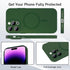 Magnetic case for iPhone 14 Pro Max Phone Case for Women, Matte Luxury Soft Metallic Luster Design with Camera Lens Protector, Compatible with Mag...