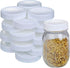 2 Dozen Regular Mouth Lids Mason Jar Lids Plastic Storage Caps for Mason Canning Jars and More, Standard, Dia 70mm, White...
