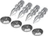 4 Pcs Chrome-Plated Copper Speaker Spike Set, Subwoofer CD Audio Amplifier HiFi Speaker Turntable Isolation Stand Cone Feet + Base Pad Shockproof ...