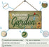 Rustic Garden Signs Vintage Welcome to My Garden Hanging Plaque Moms Dads Herb Plants Welcome Signs by 6''x11.5''...